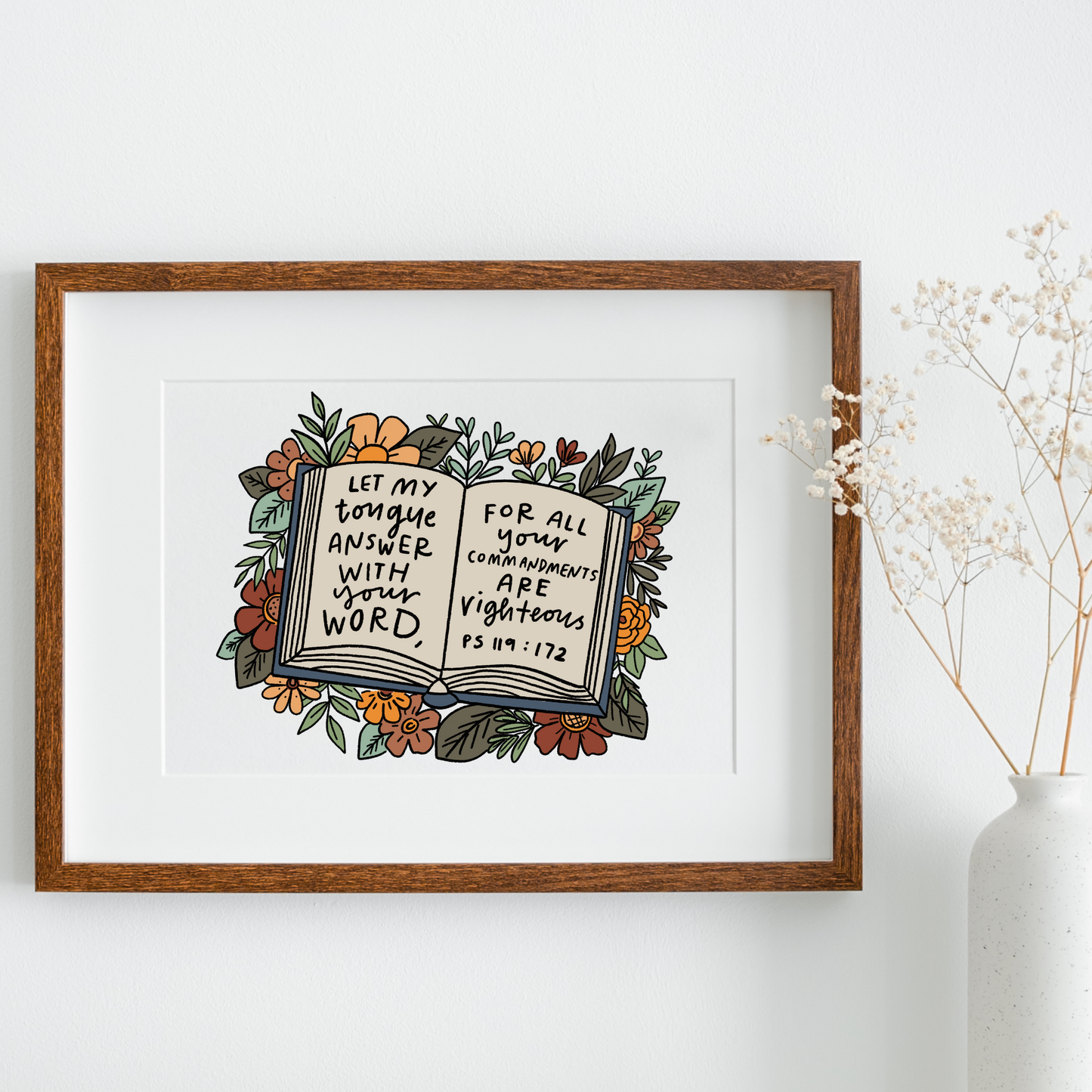 Answer with Your word | Print