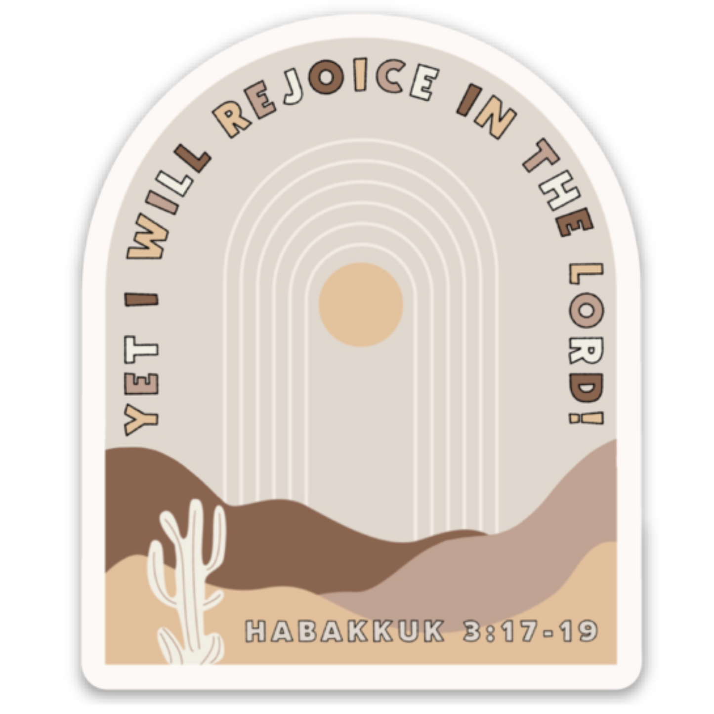 Habakkuk 3:17-19 | Vinyl Sticker