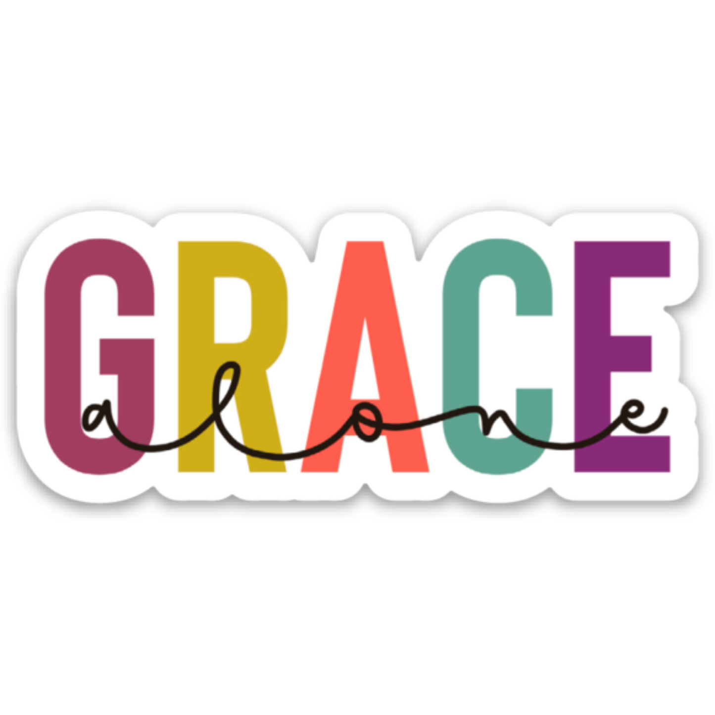 Grace Alone | Vinyl Sticker