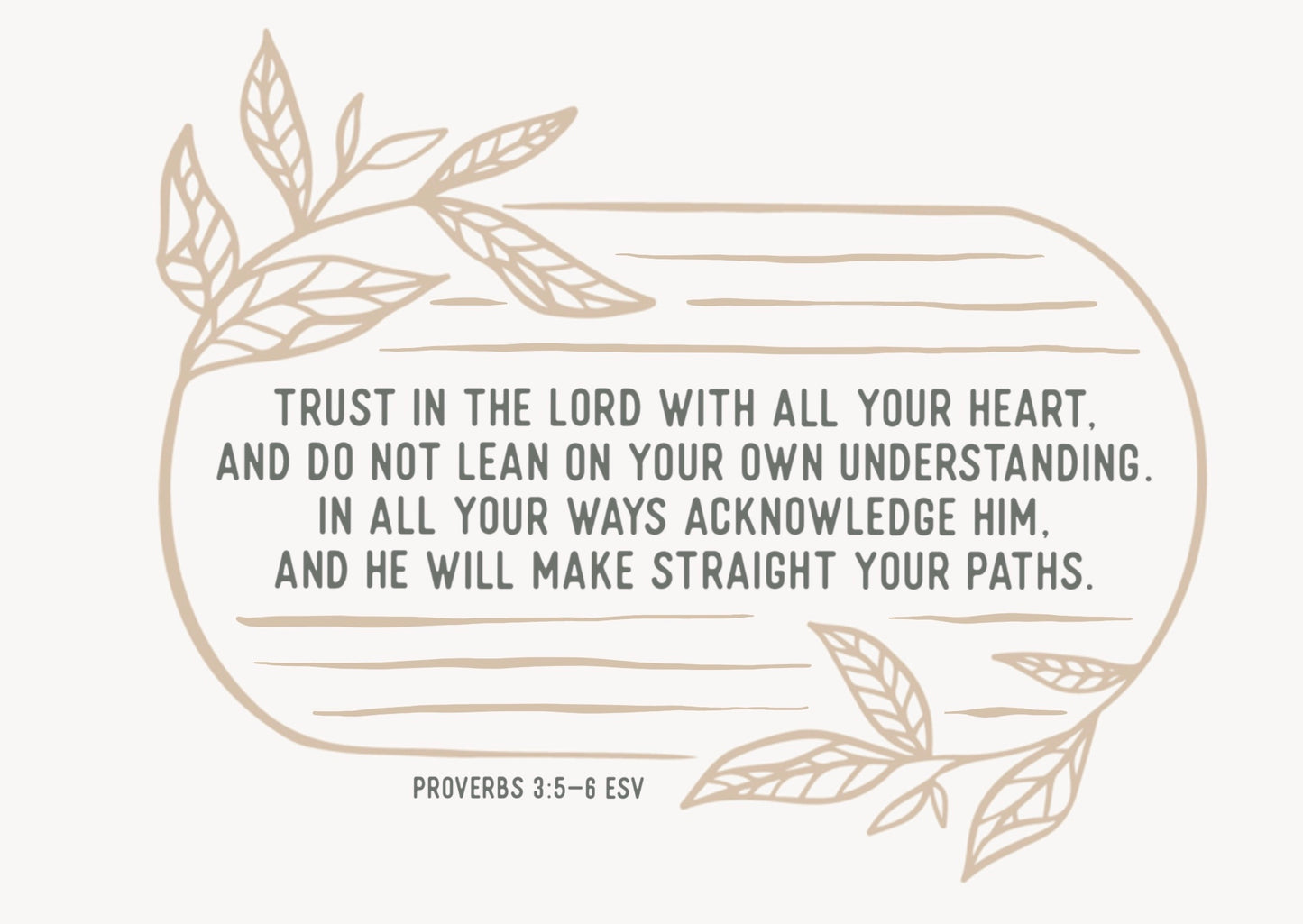 Trust in the Lord | Greeting Card