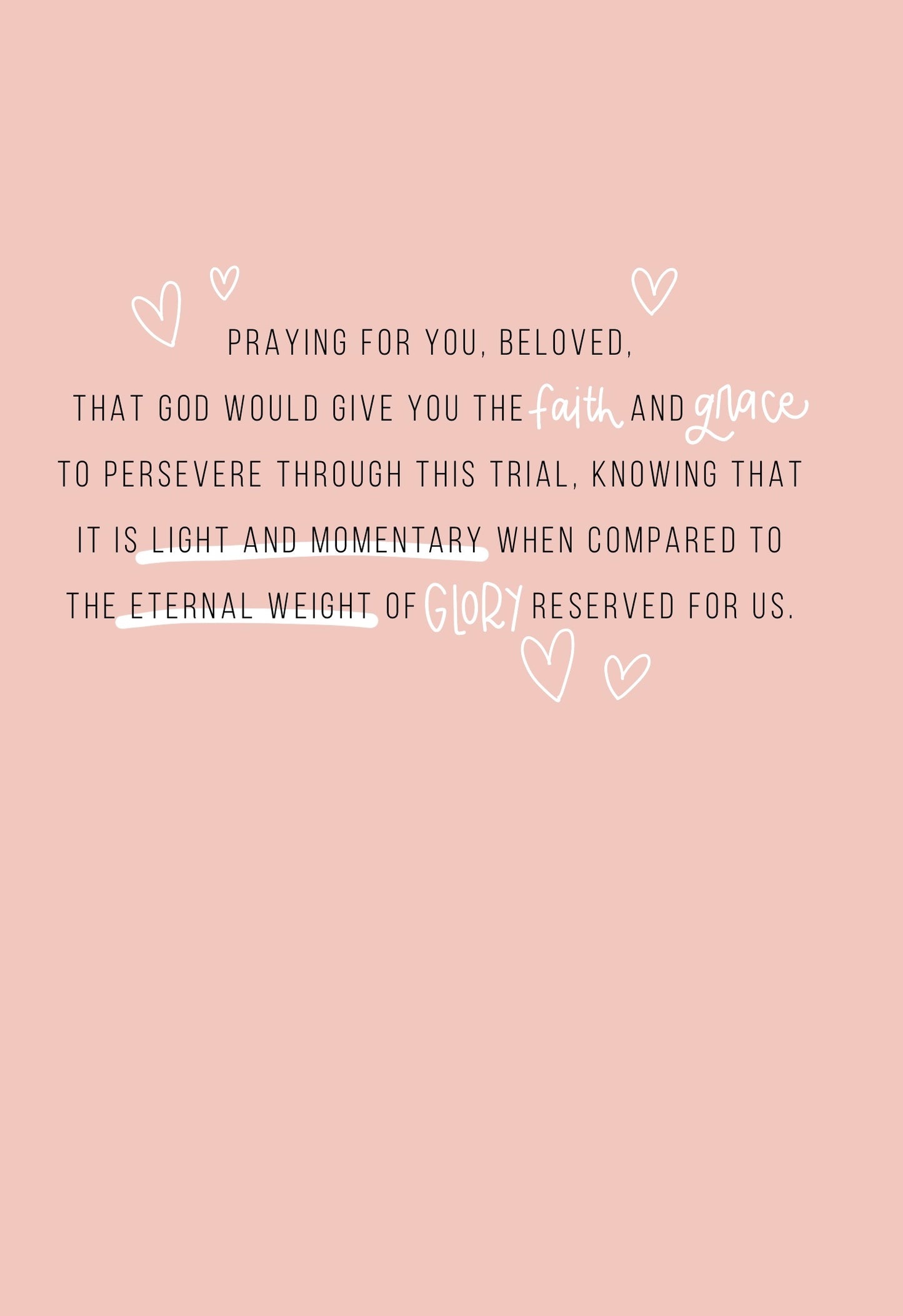Light Momentary Affliction | Greeting Card