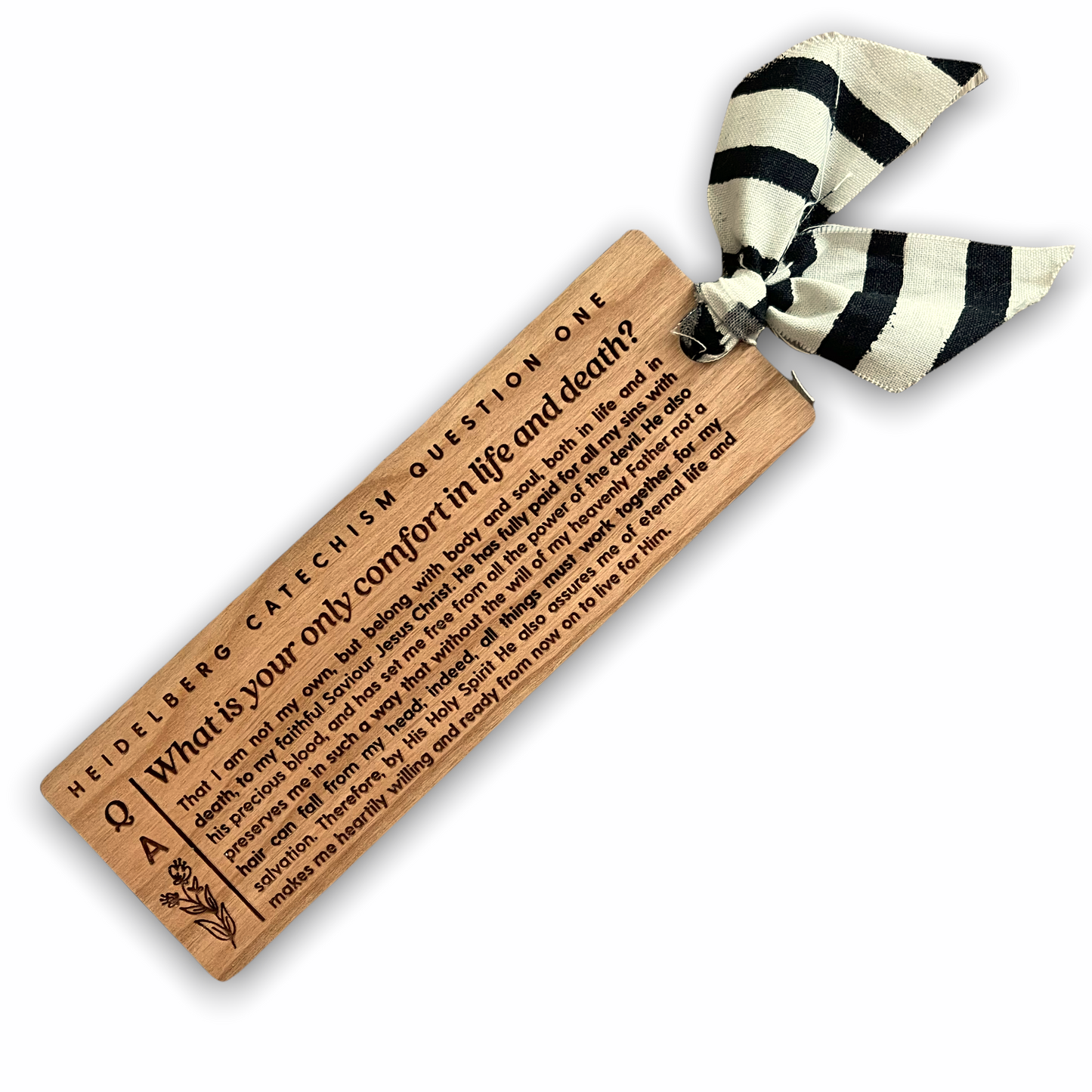 Heidelberg question 1 | wooden bookmark