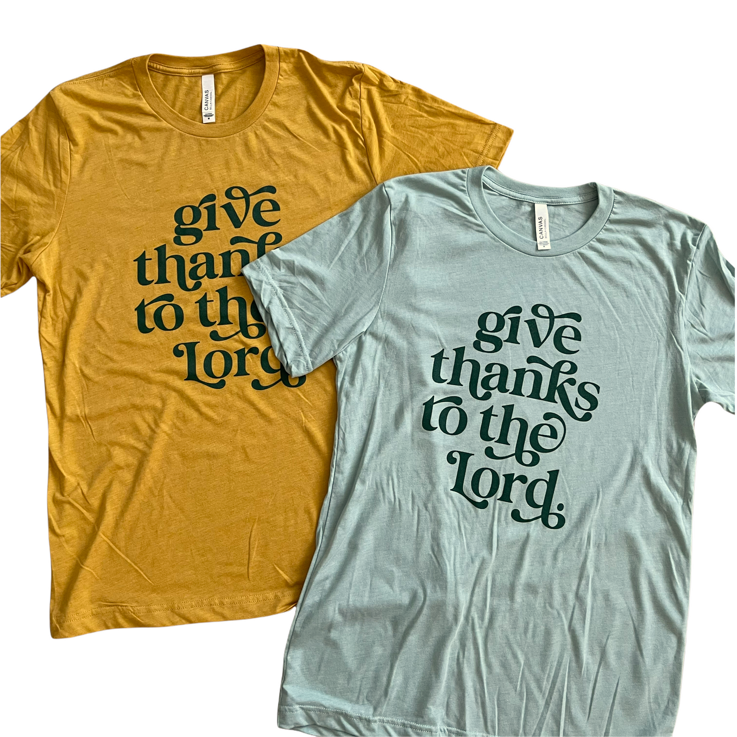 Give thanks to the Lord | triblend tee (M, XL remain)