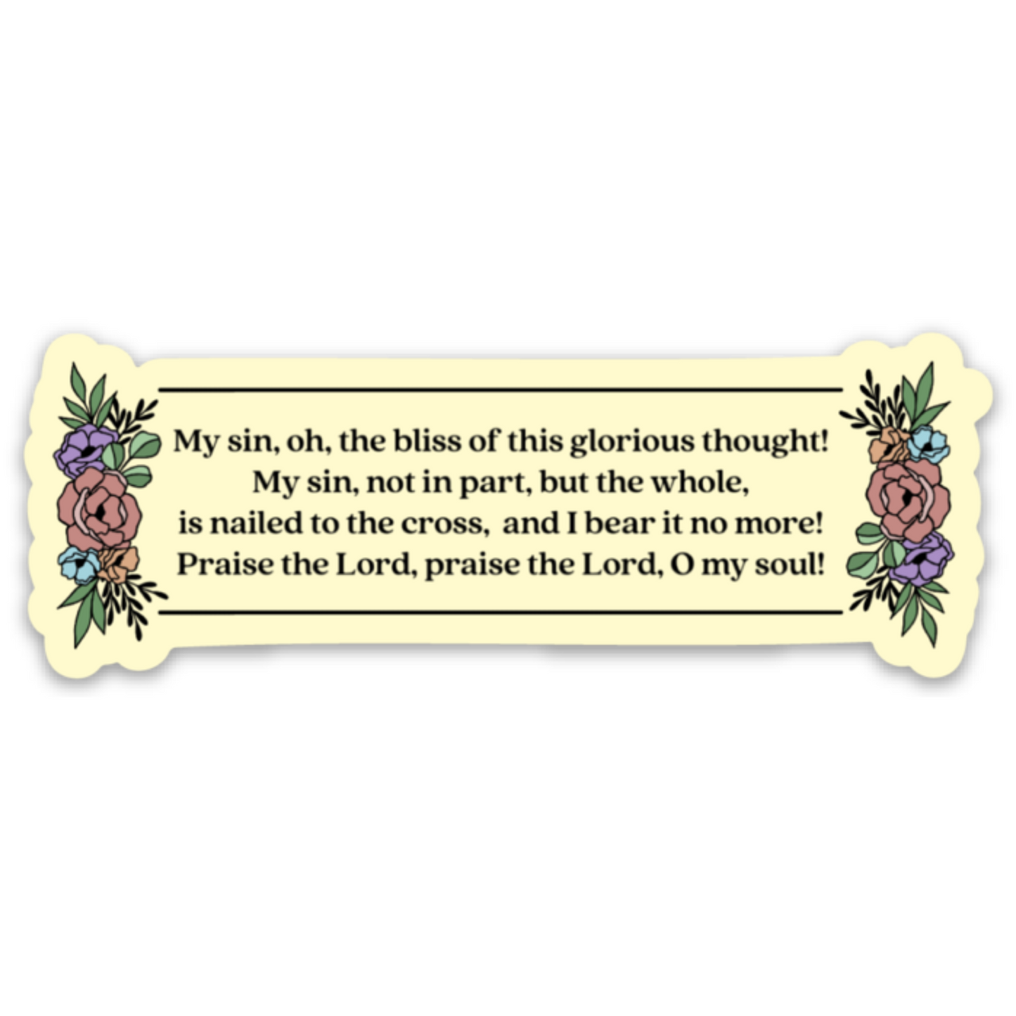 My sin... | Vinyl Sticker
