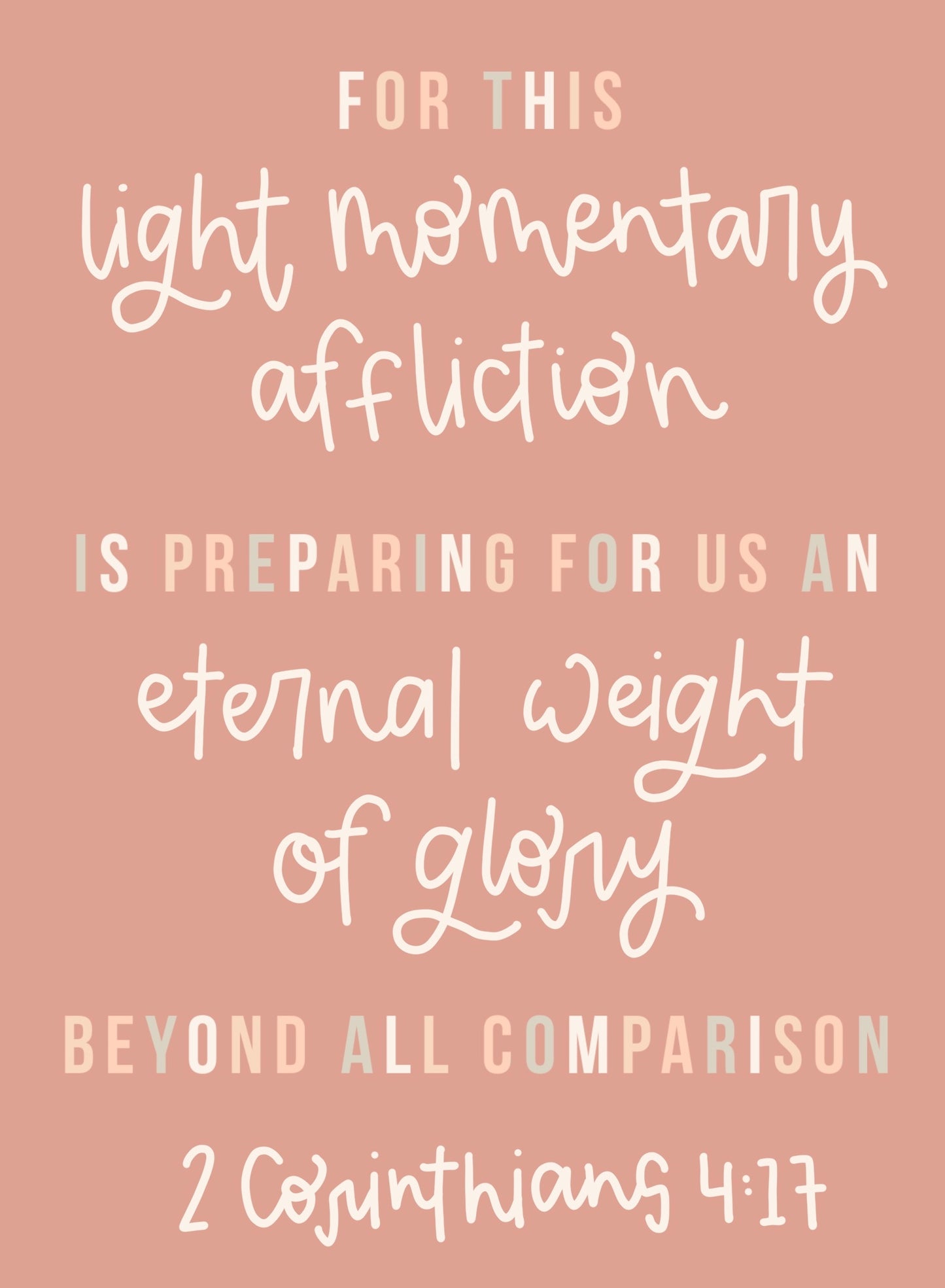 Light Momentary Affliction | Greeting Card