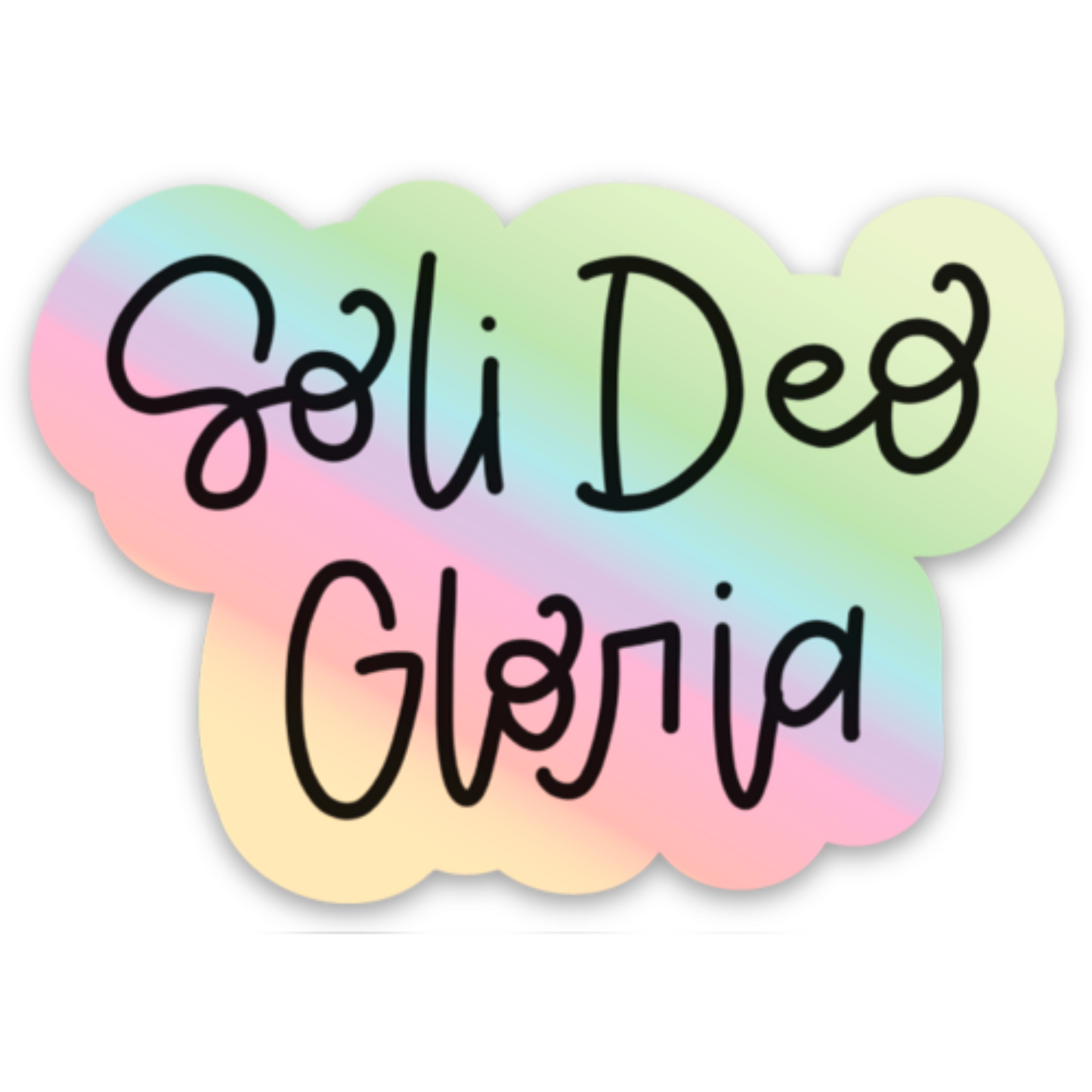 Soli Deo Gloria | Holographic Sticker