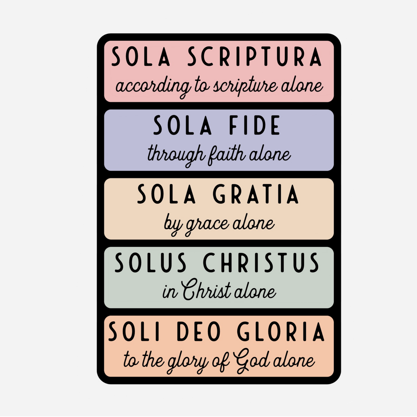 5 solas | Magnet