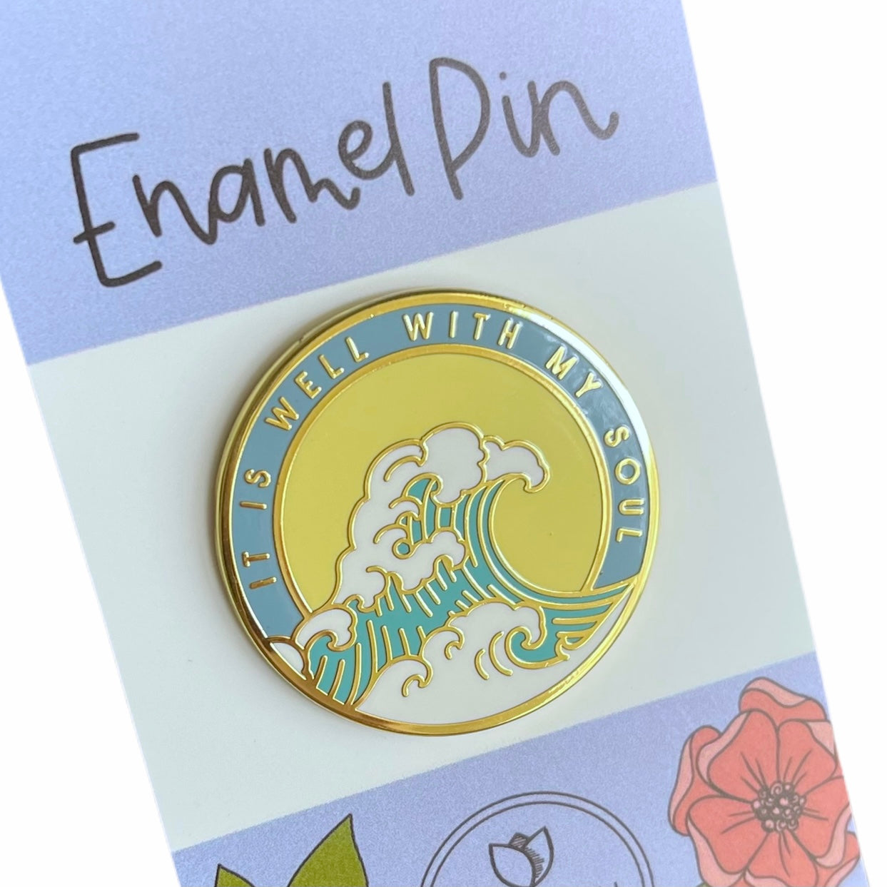 It is well wave | Enamel Pin