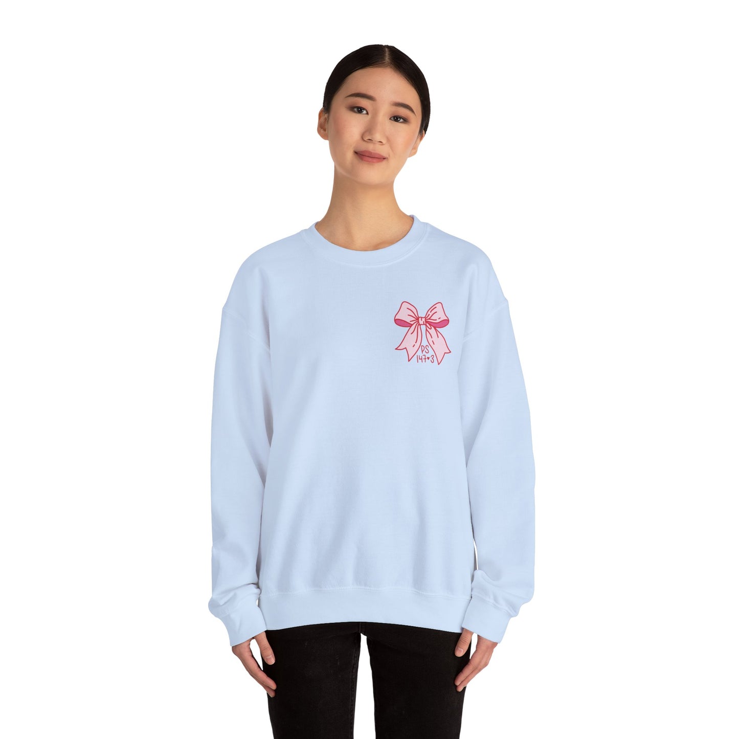 Psalm 147:3 (front & back design) | Adult Unisex Gildan Sweatshirt