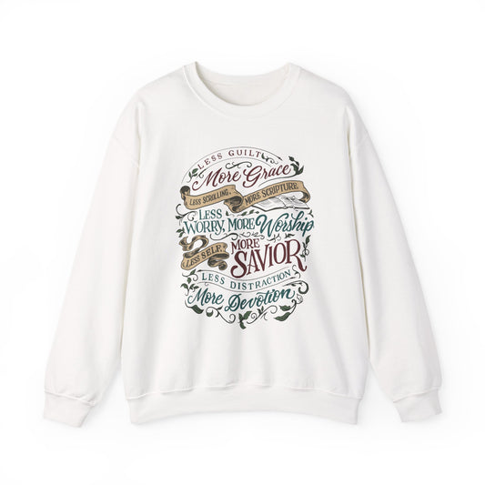 Less Guilt, More Grace | Adult Unisex Gildan Sweatshirt