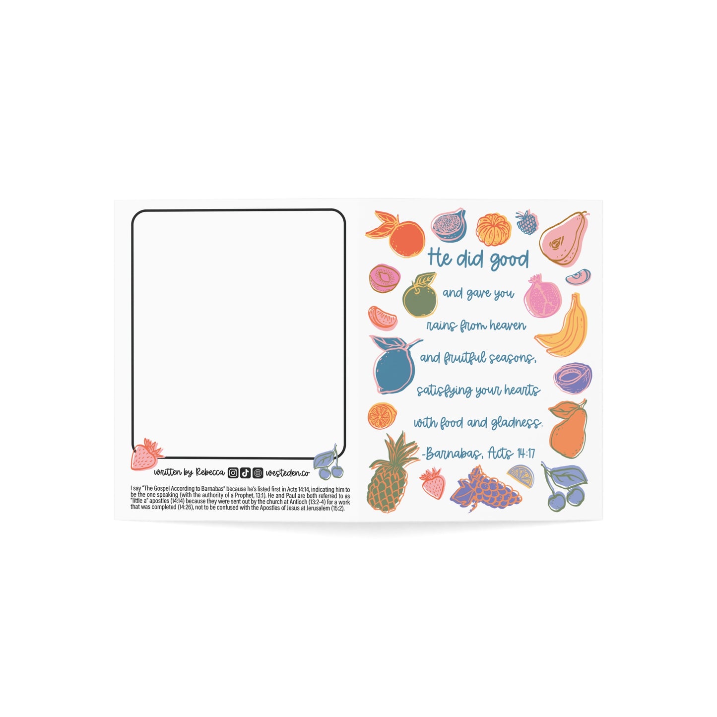 He did good | Tract Cards (10, 30, or 50 count)