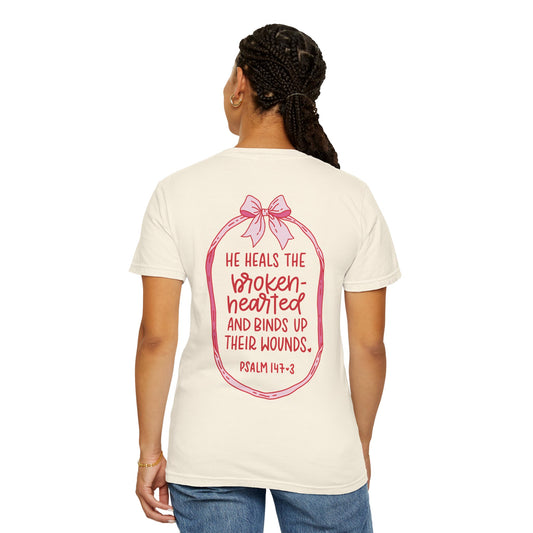 Psalm 147:3 (front&back design) | Adult Unisex Comfort Colors T-shirt