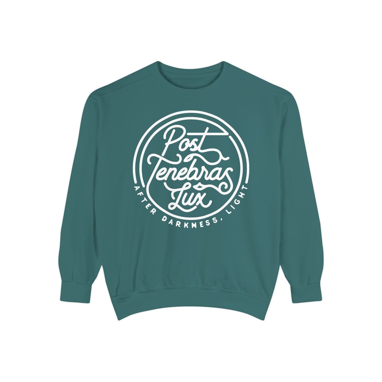 Post Tenebras Lux | Adult Unisex Comfort Colors Sweatshirt