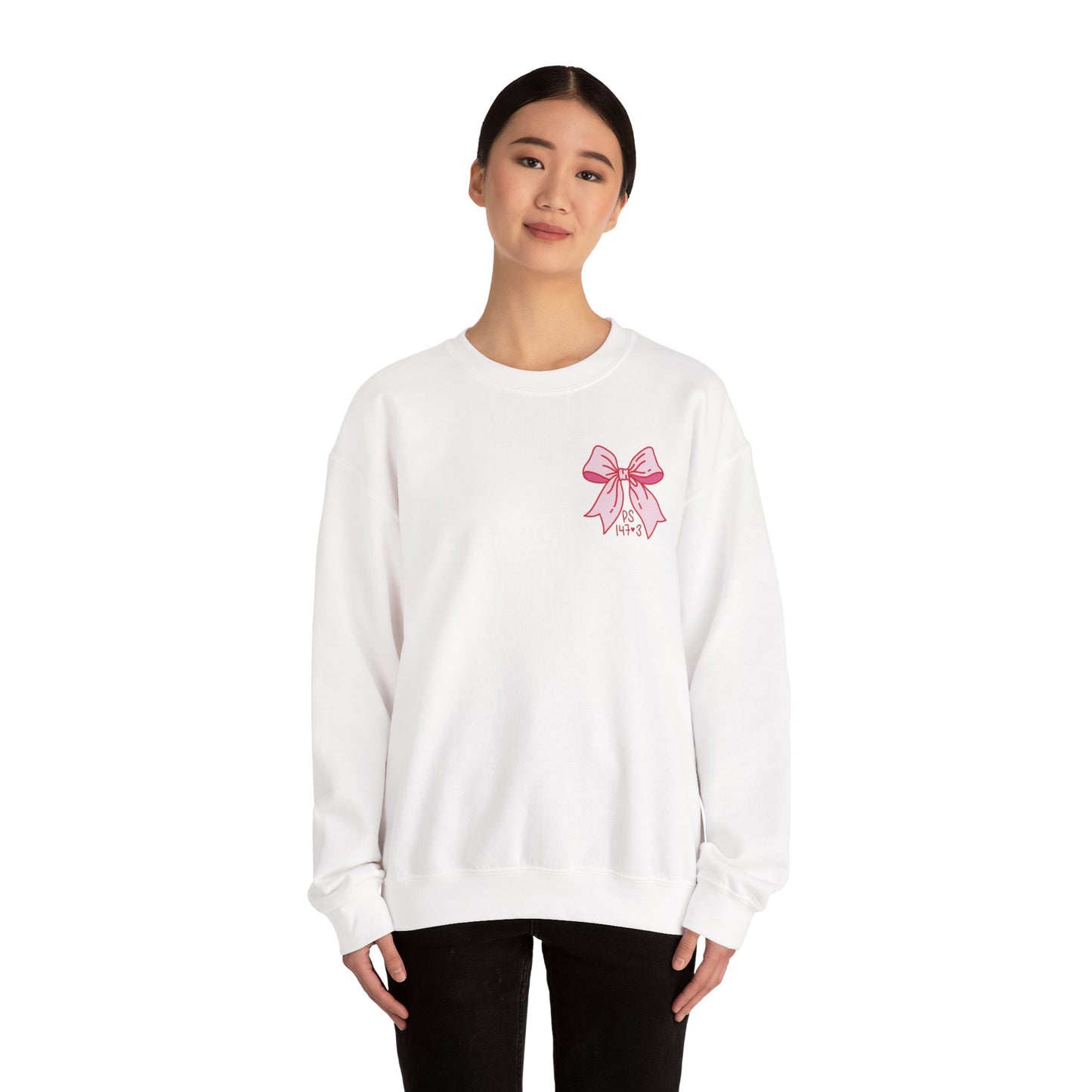 Psalm 147:3 (front & back design) | Adult Unisex Gildan Sweatshirt