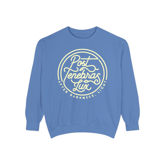 Post Tenebras Lux | Adult Unisex Comfort Colors Sweatshirt