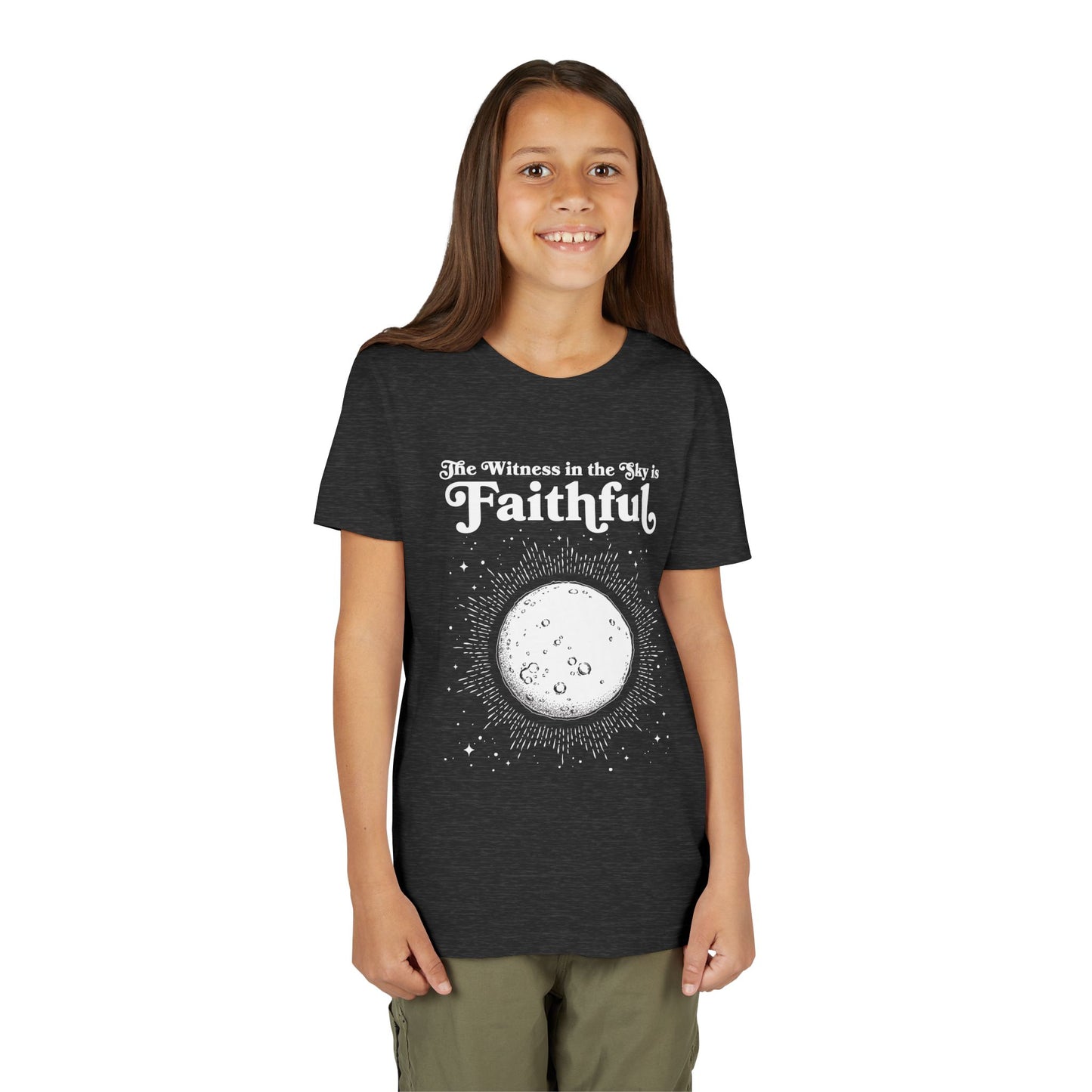 The Witness in the Sky is Faithful | Youth Bella + Canvas Tee