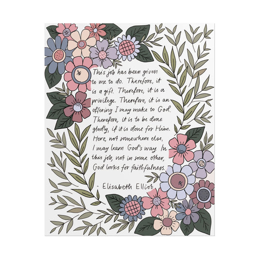 This Job is a Gift | Poster Print