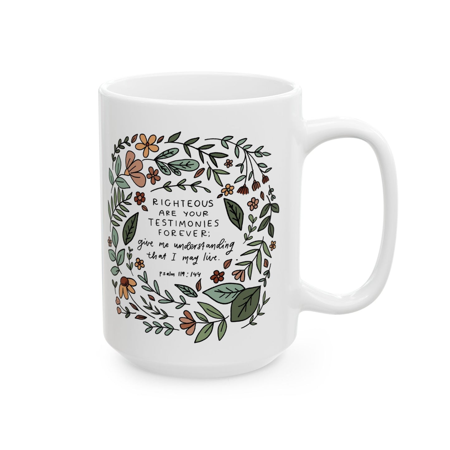 Righteous Testimonies | Ceramic Mug (15oz)