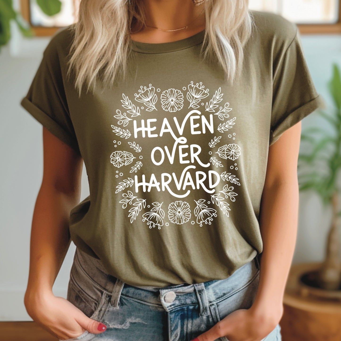 Heaven over Harvard | Bella Canvas Tee