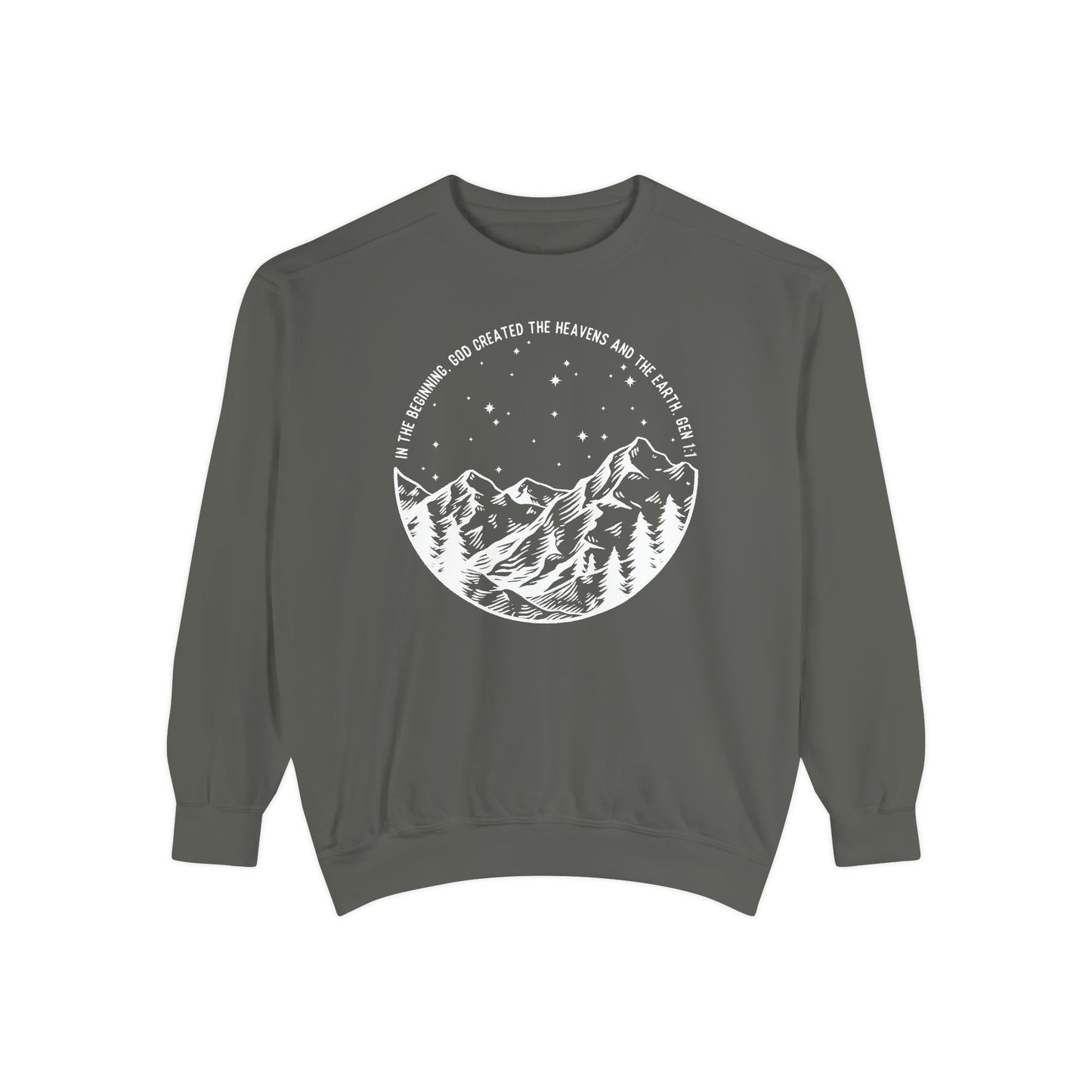 In The Beginning | Adult Unisex Comfort Colors Sweatshirt