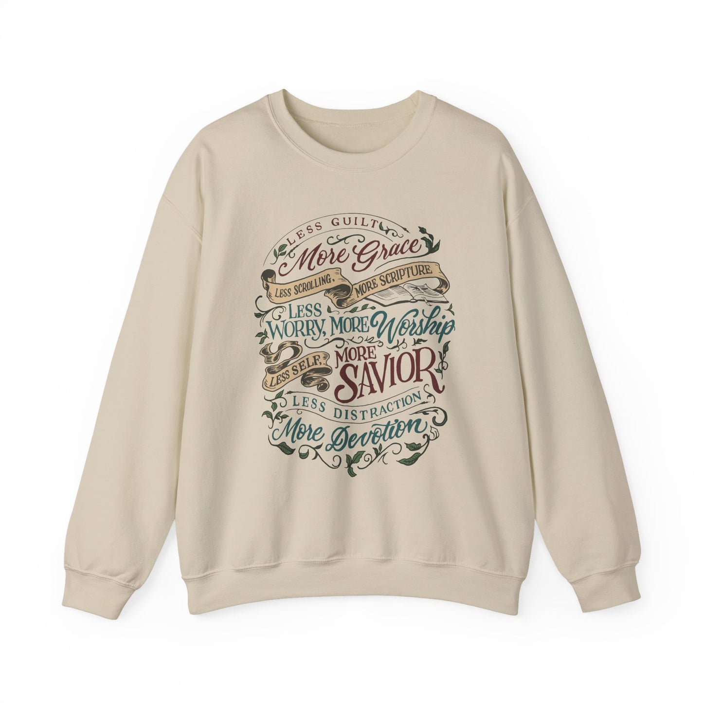 Less Guilt, More Grace | Adult Unisex Gildan Sweatshirt