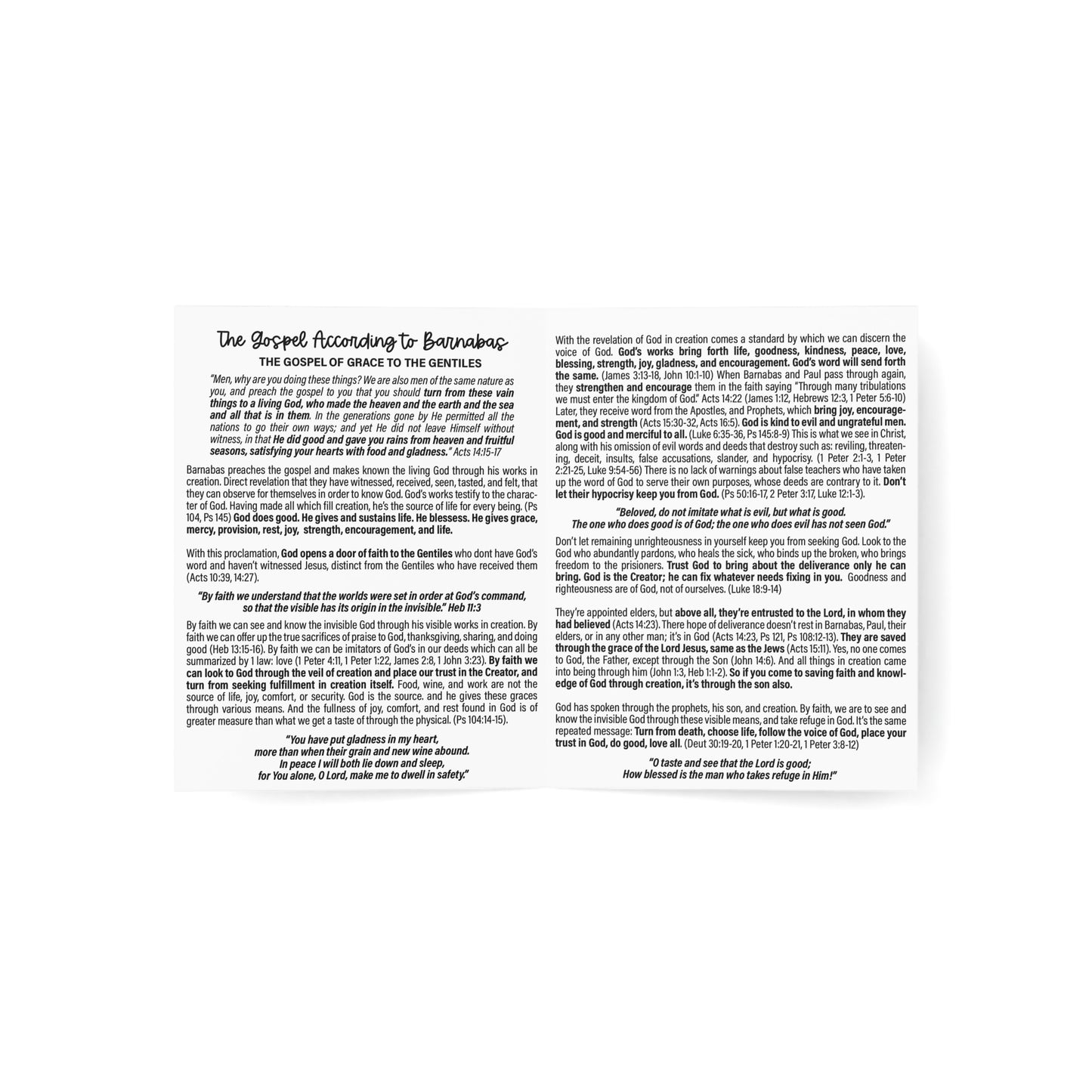 He did good | Tract Cards (10, 30, or 50 count)