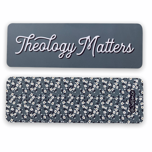 Theology Matters | plastic bookmark