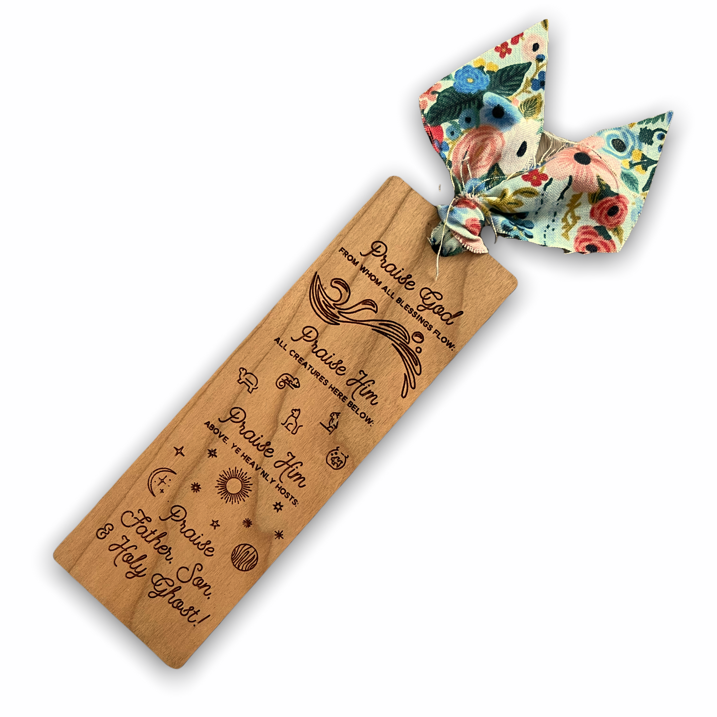 Doxology | wooden bookmark