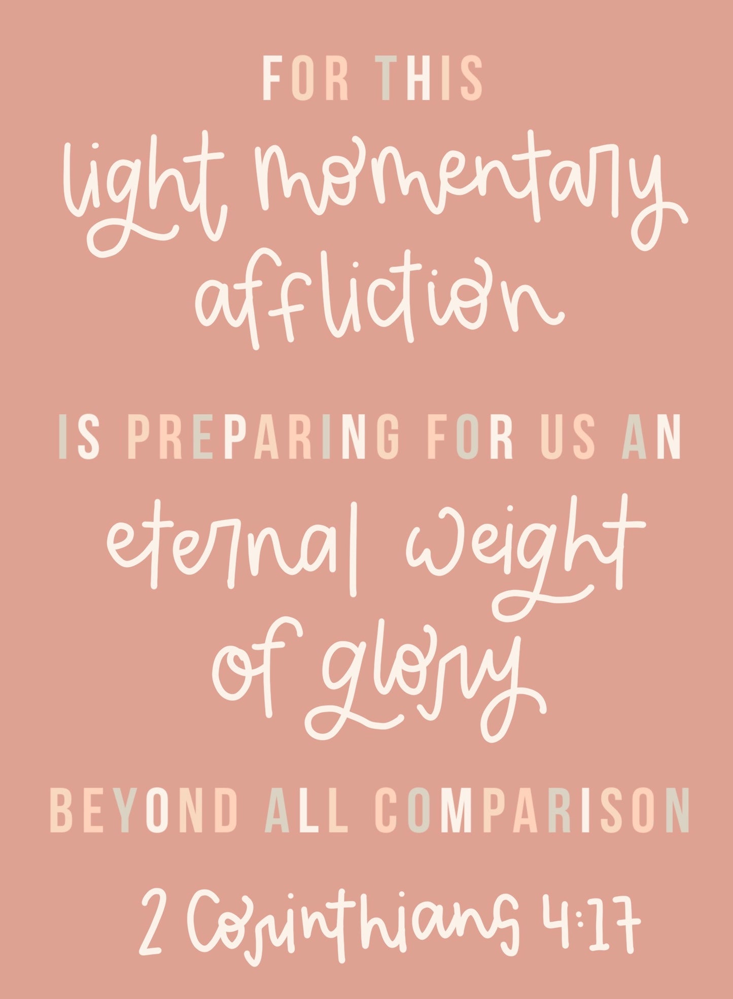 Light Momentary Affliction | Greeting Card