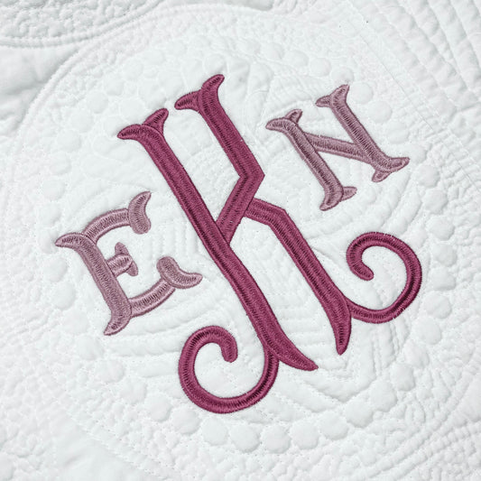 BAROQUE MONOGRAM | BABY QUILT