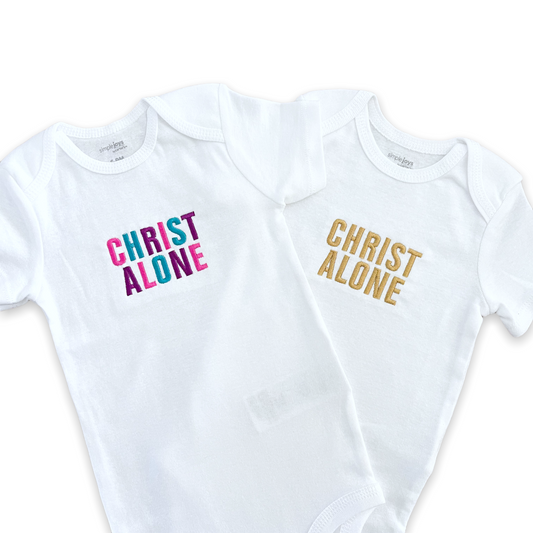 Christ Alone | Baby Bodysuit