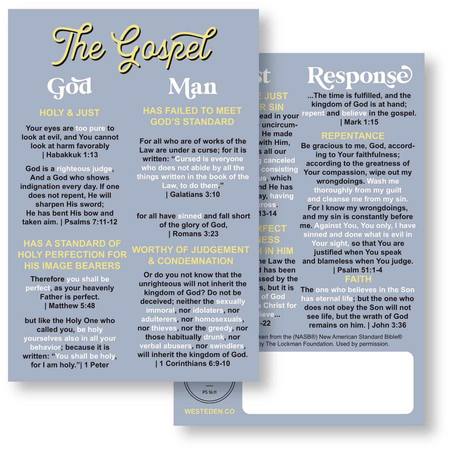 Gospel Tract Cards | 4x6