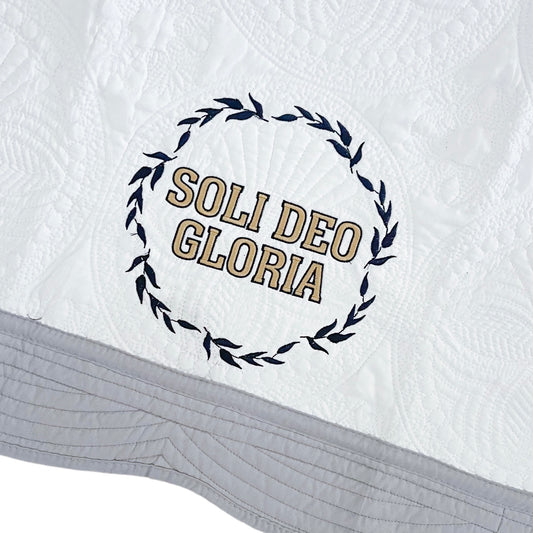 SOLI DEO GLORIA LEAVES | BABY QUILT