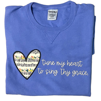 Tune my heart | Appliquéd Sweatshirt