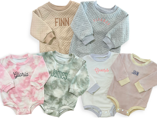 Custom Baby Sweater Rompers